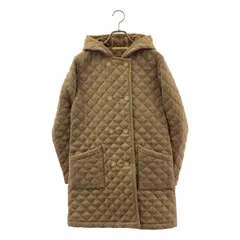 Traditional Weatherwear / トラディショナルウェザーウェア | ウール フーデッド キルティングコート | 34 | ベージュ | レディース
