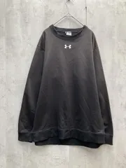 UNDER ARMOUR アンダーアーマー トレーナー センターロゴ刺繍 スウェット ゆったり ビッグシルエット sizeL/黒 ■◇ メンズ