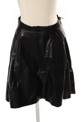 エムエスジーエム MSGM スカート フレア ひざ丈 フェイクレザー 40 黒 ブラック amy0425のサムネイル