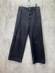 WYM LIDNM ウィムバイリドム コットン100% ワイド デニムパンツ sizeM/ブラック ■◇ メンズ