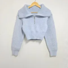 36) JACQUEMUS ジャックムス ラ マイユ リーソウル ダブル カラー セーター ライトブルーのサムネイル