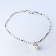 グッチ ブレスレット ハートプレート シルバー925 中古品 (41094 