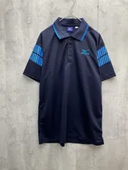 美品 MIZUNO ミズノ 半袖 ポロシャツ 吸汗 速乾 抗菌防臭 sizeM/ネイビー ■◆ メンズ