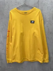 New Balance ニューバランス MT21511 ロングスリーブTシャツ 長袖 ワイド Tシャツ sizeXL/黄 ■◇ レディース