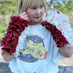 エリザベスワンピース ヘッドドレス セット エンジ 赤 ベイビーザ