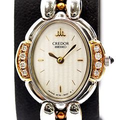 SEIKO クレドール 1E70-3040 18K ダイヤ8P 腕時計 付属品有 - メルカリ