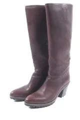 プラダスポーツ PRADA SPORT ブーツ ロング レザー 34.5 茶 ブラウン /hn0520のサムネイル