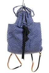 マルニ MARNI リュック 総柄 巾着 青 ブルー ako0524のサムネイル