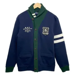 POLObyRalphLauren(ポロラルフローレン) ブルゾン サイズM メンズ - ダークネイビー×ダークグリーン×白 長袖/秋/春