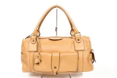 トッズ TOD'S バッグ ハンド ボストン レザー ベージュ /yo0606のサムネイル