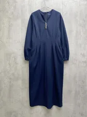 SHIPS シップス ウエストタック ワンピース sizeM/濃紺 ■◇◎レディース