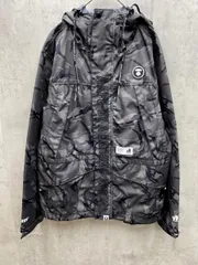 A BATHING APE アベイシングエイプ 迷彩 カモ マウンテンパーカー ジャケット sizeS/黒ｘグレー ■◇◎メンズのサムネイル