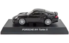 【中古】ミニカー 1/64 Porsche 911 Turbo S(ブラック) 「ポルシェ ミニカーコレクション5」 サークルK・サンクス限定
