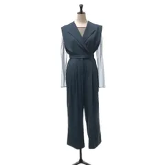 【美品】  None / | Kana / カナ / オールインワン パンツドレス シアートップス | S | ネイビー | レディース