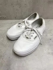 VANS バンズ オーセンティック レザー スニーカー size23.5/ホワイト ■■レディース