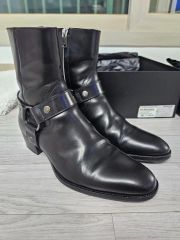 未使用級》SAINT LAURENT ハーネスブーツ サイドジップ 黒系 42 - メルカリ