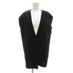 マリリンムーン Marilyn Moon 美品 23SS knit vest ニット ベスト ジレ Vネック 黒 ブラック 4232-134 /AEのサムネイル