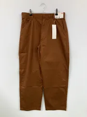UNIQLO U ユニクロユー チノパンツ 79cm ブラウン フルレングス コットン 無地 ワイド・ルーズ テーパード レギュラー メンズ
