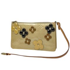 Louis Vuitton ブラックフラワーレキシントンポーチ。元々はベージュ 