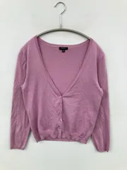 TOCCA カーディガン/ボレロ XS ピンク コットン ナイロン 無地 ショート丈 長袖 レディース