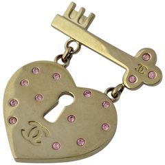 美品】シャネル ブローチ ココマーク ゴールド金具 ラインストーン