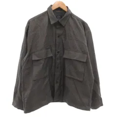アイテムズ アーバンリサーチ ITEMS URBANRESEARCH シャツジャケット M グレー系 千鳥格子柄 長袖 フラップポケット /ML ■GY60のサムネイル