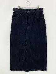 UNIQLO JEANS ユニクロジーンズ デニムスカート 64 ネイビー ロング・マキシ丈 タイト レディース