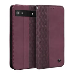 【新品】 Gedurya Google Pixel 6a ケース 手帳型 グーグルピクセル6a ケース Pixel6a 用 手帳型ケース ピクセル6a 携帯カバー Google Pixel 6a スマホケース 6.1インチ対応 ひし形柄 全面保護 耐衝撃 カー