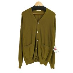 R*o様 UNIVERD72 モヘアタッチ 起毛カーディガン オリーブ グリーン