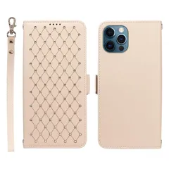 【新品】 Jcxtrombulous対応 iPhone 13 Pro Max ケース (6.7インチ) PUレザー 耐衝撃設計 内蔵カードホルダー 取り外し可能ストラップ付き スタンド機能 RFID遮断機能-ホワイト