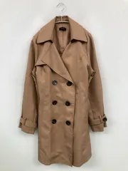 Janiss ジャニス トレンチコート L ベージュ 無地 ミドル丈 フードなし レディースのサムネイル