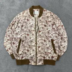 100 アシックス 90s オールドスクール 幾何学 パータン ブルゾン ジャケットのサムネイル
