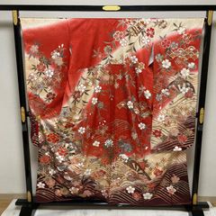 ⚫︎中古⚫︎婚礼衣裳⚫︎オーガンジー打掛⚫︎赤系⚫︎美品⚫︎T-517