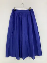 GLACIER グラシア ロングスカート L ブルー レディース