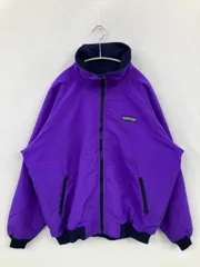 LANDS' END ランズエンド ブルゾン LARGE パープル 無地 ミドル丈 フードなし ジップアップ レディースのサムネイル
