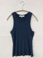 MAISON KITSUNÉ フォックス刺繍 リブタンクトップ S - メルカリ