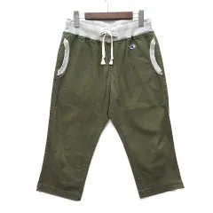チャンピオン CHAMPION クロップド パンツ 七分丈 カーキ M C3-K211