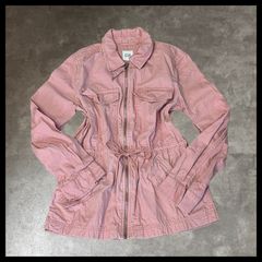 GAP 밀리터리 재킷 핑크 허리 조리개 여성 XS 주역 체형 커버 헌 옷 vintage