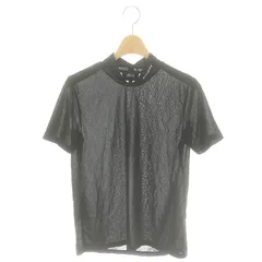 ステューシー STUSSY 20SS ロゴ刺繍 モックネックTシャツ カットソー 半袖 M 黒 ブラック /MF ■OS ■SHのサムネイル