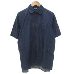 バーニーズニューヨーク BARNEYS NEW YORK ポロシャツ 半袖 スラブ M 紺 ネイビー /JSのサムネイル