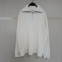 conte フリース ジップ プルオーバー F オフホワイト - メルカリ