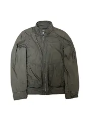 00s ヘンリーコットンズ DARK BROWN ナイロン ハリントン ジャケットのサムネイル