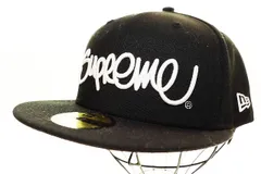 シュプリーム SUPREME × NEW ERA 22SS HANDSTYLE BLACK ニューエラ ハンドスタイル ブラック 黒 キャップ 帽子 【ブランド古着ベクトル】【中古】☆AA★260306