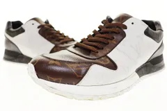 ルイヴィトン LOUIS VUITTON ランアウェイ・ライン スニーカー モノグラム柄 ブラウン サイズ7 レザー ローカット 【ブランド古着ベクトル】【中古】☆AA★●▲■260209