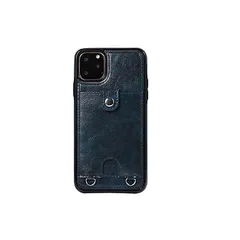 【新品】 iPhone 11 Pro スマホケース 肩掛け 首かけ 斜めがけ ショルダー 縄掛け PUレザー カード収納 手帳型 カバー 背面 高級 財布型 Cavor 携帯ストラップ付き Qi充電対応 背面ポケット付き 調整可能 紛失 落下防止 滑り止め 多