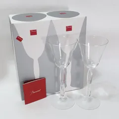 BACCARAT / バカラ ◆【グラス】バカラ/オンド クリスタル ペアワイングラス すまい 雑貨 ギフト ギフト【中古】 
