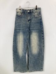 M.U.L MUL エムユーエル ダメージデニムパンツ ストレッチ加工 M.U.L /ダメージ加工デニム/L～XL/新品・タグ付き - メルカリ