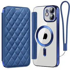 【新品】 Cace for iPhone 12 ケース手帳型 小さい香風折り返 magsafe対応 ワイヤレス充電対応 多機能 収納 カード入れ 背面 透明 アイフォン12向けのスマホケース RFIDブロッキング PU革レザーカバー 軽量 薄型 全面保護防塵耐