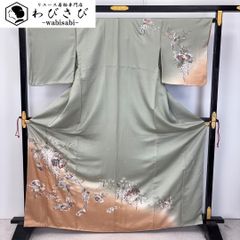 蘇州刺繍 汕頭刺繍 訪問着 正絹 躾糸付き X505 - メルカリ