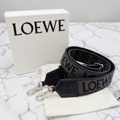 LOEWE アナグラム ショルダーストラップ レザー ブラック - メルカリ